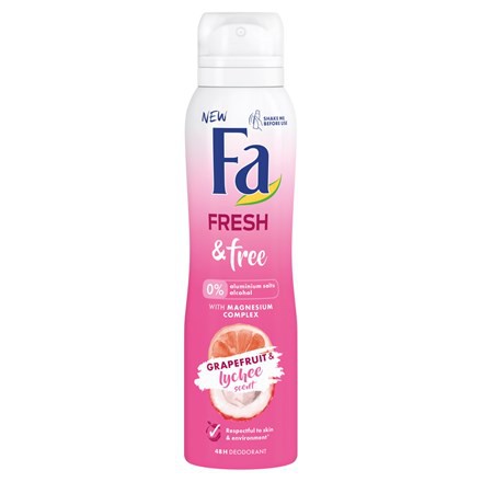 Fa spray deo Fresh Grapefruit 150ml | Kosmetické a dentální výrobky - Dámská kosmetika - Deodoranty Fa spray deo Fresh Grapefruit 150ml | Kosmetické a dentální výrobky - Dámská kosmetika - Deodoranty